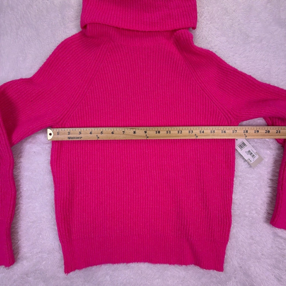 NWT B.P. Nordstrom Womens S‎ Hot Pink Turtleneck Sweater - Picture 5 of 9
